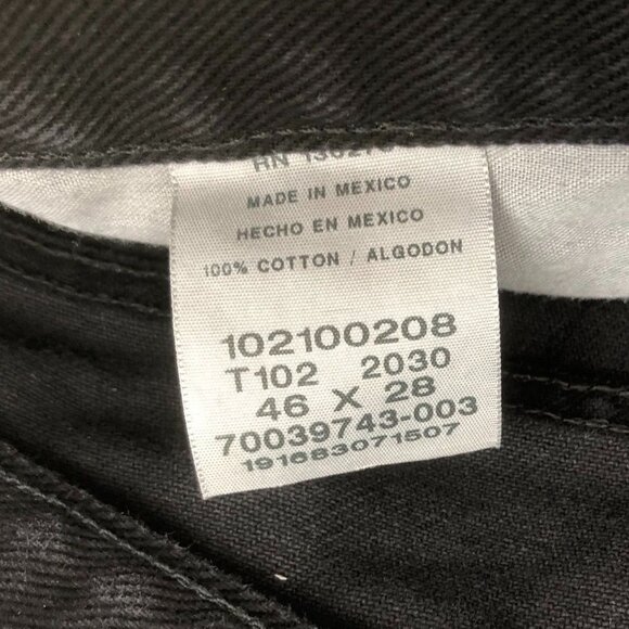 Lee Mens Jeans Size 46x28 Relaxed Straight Leg Classic Casual Black Denim - Picture 3 of 11